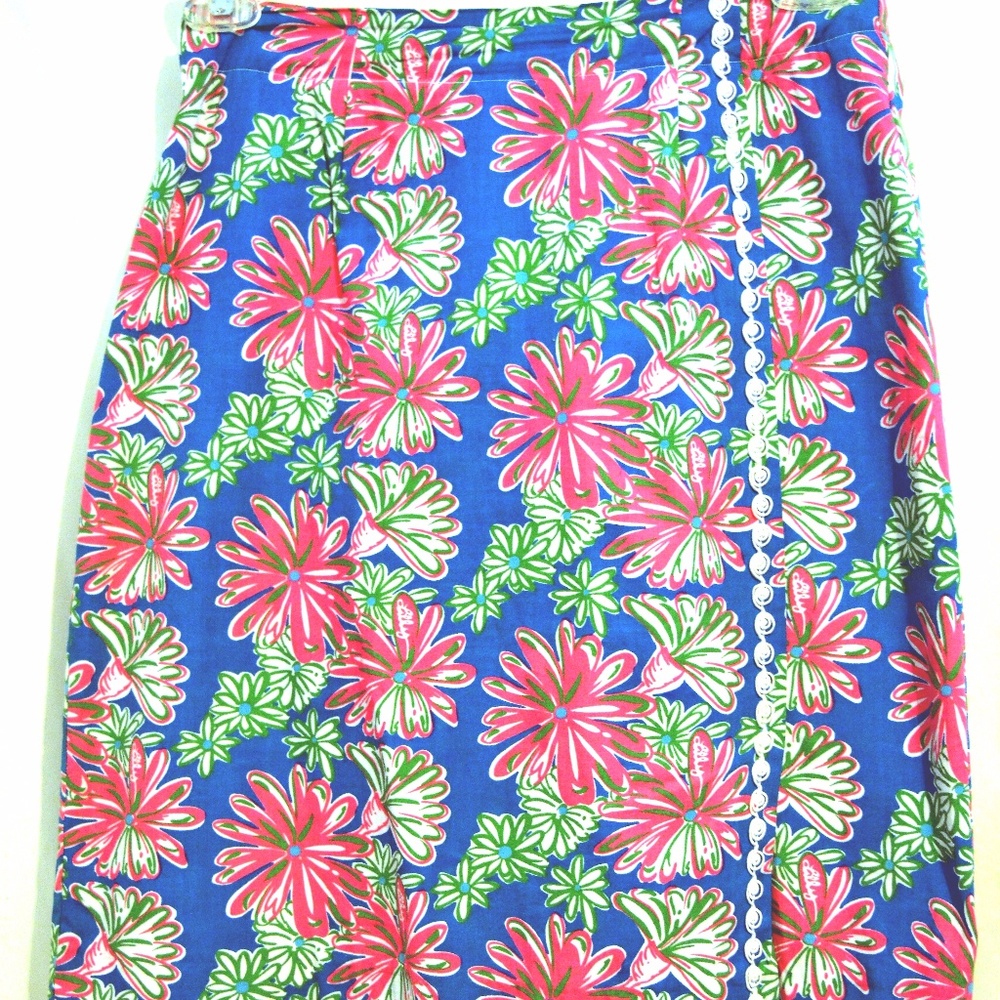 SALE!!  Lilly Pulitzer BlueGreenPink A-line Skirt